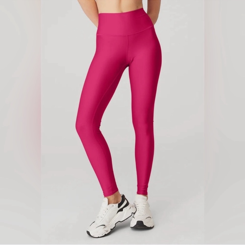 ALO Yoga 7/8 High-Waist AirLift Magenta Crush Pink  size Medium 8/10